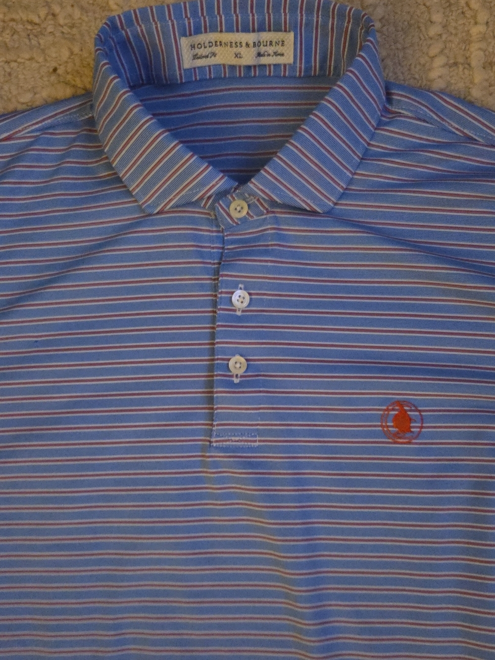Holderness & Bourne Men's XL Tailored Fit Golf Polo Onwentsia Club Illinois